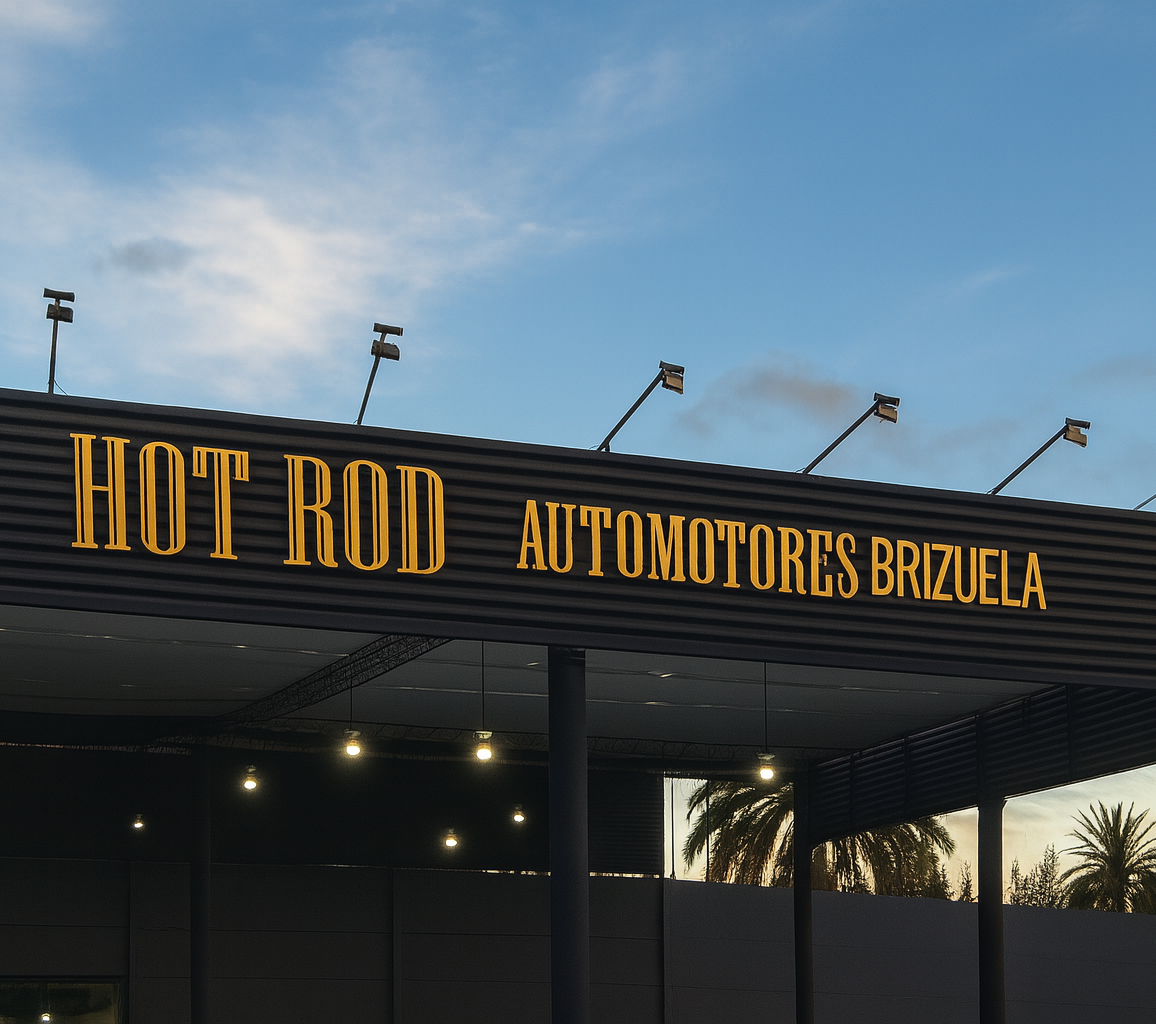 Cartel del salón Hot Rod Automotores Brizuela